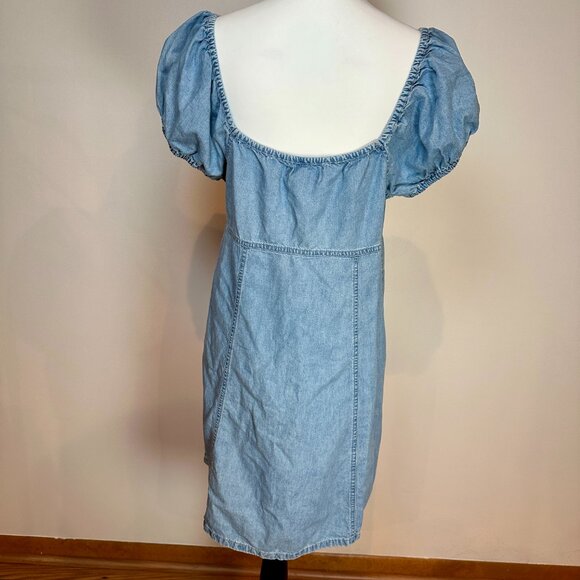 MADEWELL Denim Margie Mini Dress size 12 - Picture 4 of 6